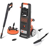 Black+Decker BXPW2000PE Hidrolimpiadora de Alta Presión (2000 W- 140 bar- 440 l-h) con Patio Cleaner Deluxe y Cepillo…